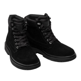 Zapatos Calvin Klein Jeans Lug Mid Laceup Boot Hike YM0YM00270 negro 6