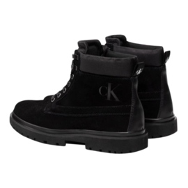 Zapatos Calvin Klein Jeans Lug Mid Laceup Boot Hike YM0YM00270 negro 7