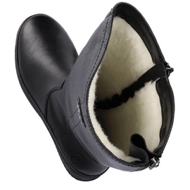 Botas impermeables de piel con aislamiento de lana de oveja Rieker W RKR237B negro 12
