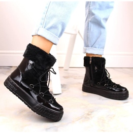 Filippo W PAW475A Botas con plataforma de piel con aislamiento, negro 4