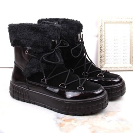 Filippo W PAW475A Botas con plataforma de piel con aislamiento, negro 6