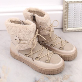 Filippo W PAW475B Botas con plataforma de piel con aislamiento, beige 6