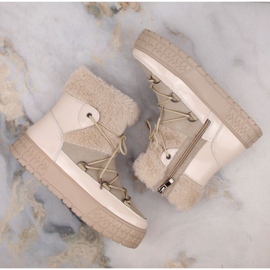 Filippo W PAW475B Botas con plataforma de piel con aislamiento, beige 8