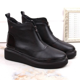 Botines de piel con aislamiento y cremallera Filippo W PAW483 negro 6