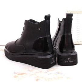 Botines de piel con aislamiento y cremallera Filippo W PAW483 negro 8