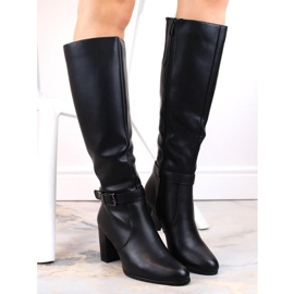 Botas de tacón alto con aislamiento Sergio Leone W SK427A, negro 4