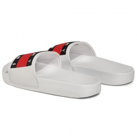 Tommy Hilfiger Chanclas Tommy Jeans Flag Pool Slide W EN0EN00474-YBS blanco 3