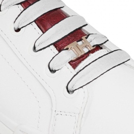 Tommy Hilfiger Branded Outsole Croc Sneaker W FW0FW05214-YBR blanco 5