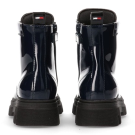 Tommy Hilfiger Botín con cordones Azul Mujer T4A5-33040-0775800-800 negro 4