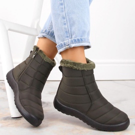 Potocki W WOL198A botas de nieve planas con aislamiento verde 5