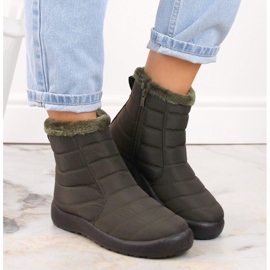 Potocki W WOL198A botas de nieve planas con aislamiento verde 7