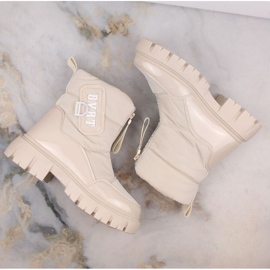 Filippo W PAW498B botas de nieve aislantes con cremallera, beige 7