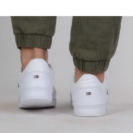 Zapatillas Tommy Hilfiger Court Cupsole Retro Lth Stripes M FM0FM04828YBS blanco 5
