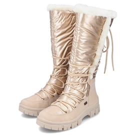 Botas de nieve altas impermeables Rieker W RKR640 beige 5