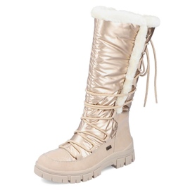 Botas de nieve altas impermeables Rieker W RKR640 beige 6