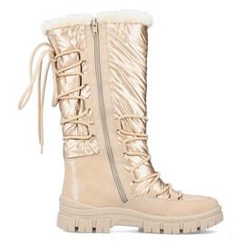 Botas de nieve altas impermeables Rieker W RKR640 beige 7