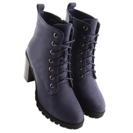 Botines tacón azul marino W331 azul 8