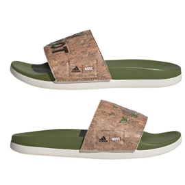 Chanclas Adidas Adilette Comfort Jr ID8029 verde 6