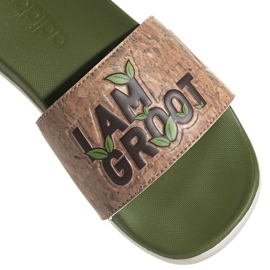 Chanclas Adidas Adilette Comfort Jr ID8029 verde 9
