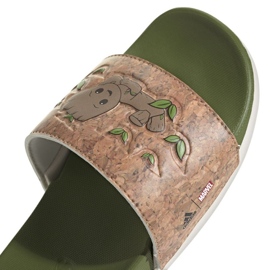 Chanclas Adidas Adilette Comfort Jr ID8029 verde 10