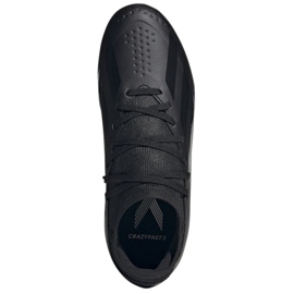 Zapatos de fútbol adidas X Crazyfast.3 Fg Jr ID9355 negro 4