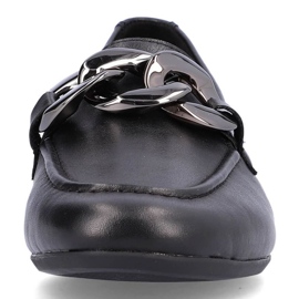 Rieker Zapatos cómodos de piel con cadena Remonte W RKR645, negro 16