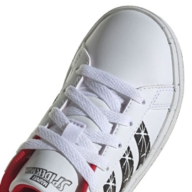 Zapatillas Adidas Grand Court Spider-man K Jr IG7169 blanco 4