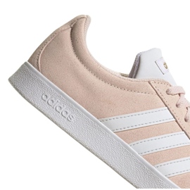 Adidas Vl Court 2.0 Gamuza W Calzado H06114 rosado 9