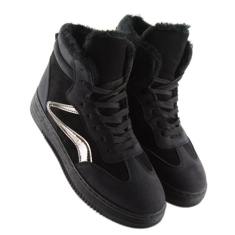 Zapatillas negras con aislamiento BOK-1103 negro 2 Zapatillas negras con aislamiento BOK-1103 negro 2