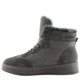 Zapatillas con aislamiento gris BOK-1103 gris oscuro 3