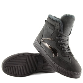 Zapatillas con aislamiento gris BOK-1103 gris oscuro 7
