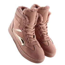 Zapatillas con aislamiento rosa BOK-1103 rosa oscuro 2