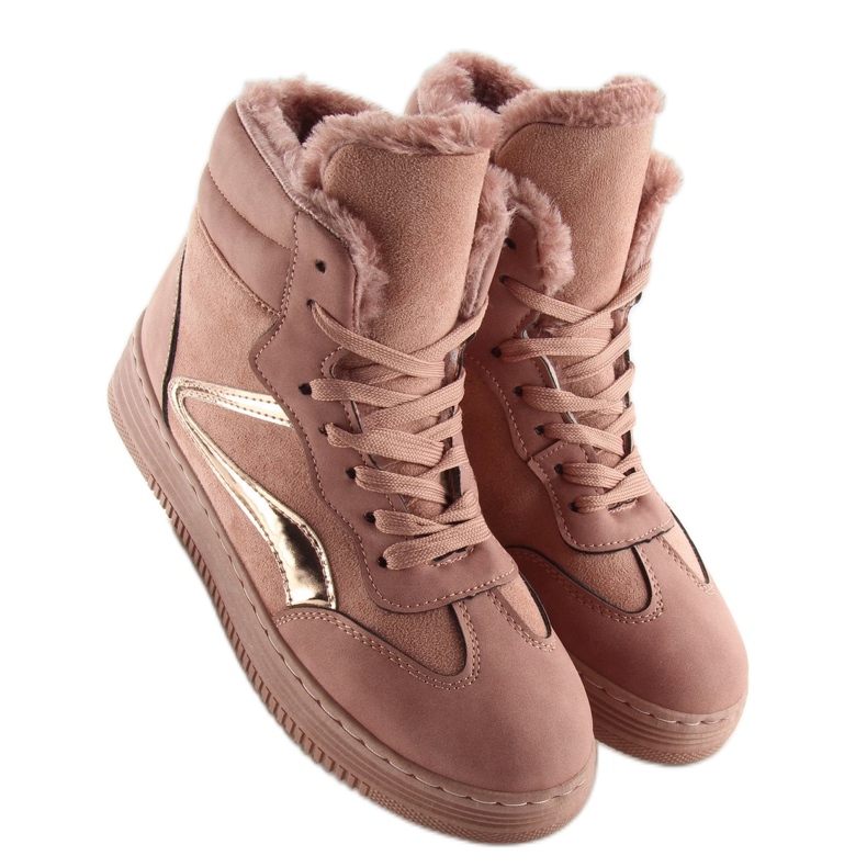 Zapatillas con aislamiento rosa BOK-1103 rosa oscuro 2