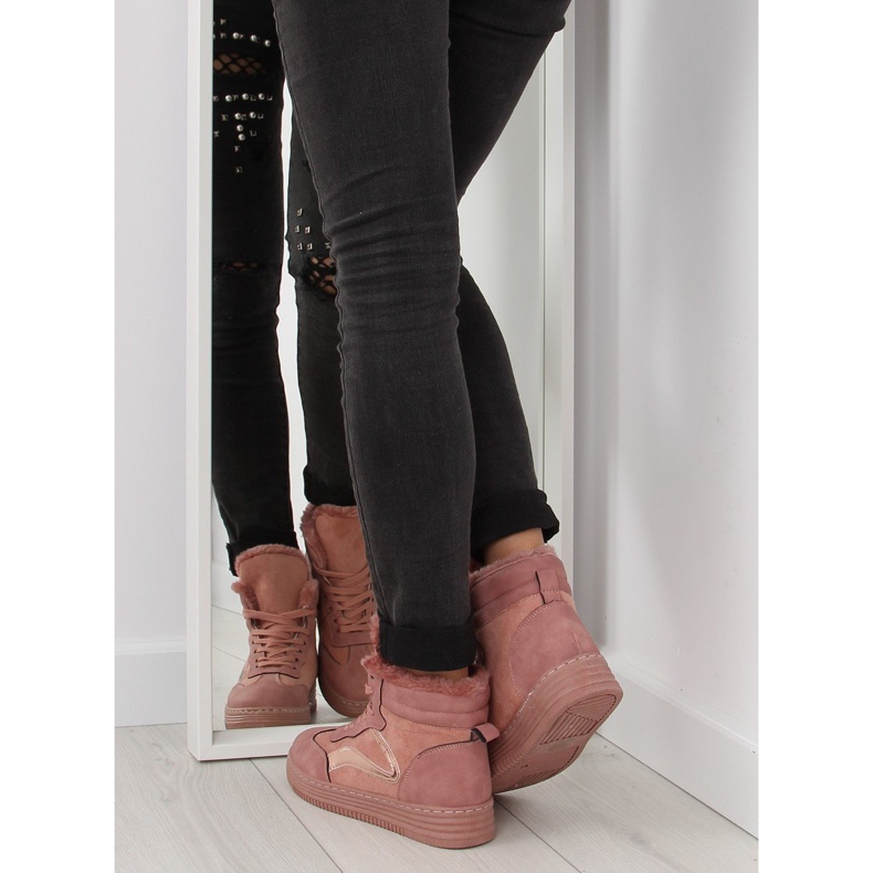 Zapatillas con aislamiento rosa BOK-1103 rosa oscuro 1
