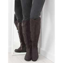 Botas de montar grises para mujer 6811-PG Gris 3