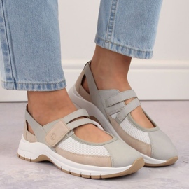 Rieker Zapatos cómodos velcro Remonte W RKR660 multicolor 4
