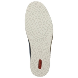Zapatos cómodos de piel Rieker M RKR656, azul marino 9