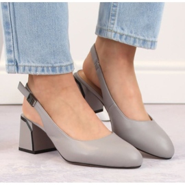Sandalias Vinceza W JAN272 piel gris 3
