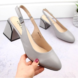 Sandalias Vinceza W JAN272 piel gris 4