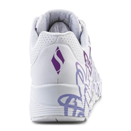 Zapatos Skechers JGoldcrown Uno Lite - Spread the Love W 155507-WLPR blanco 9