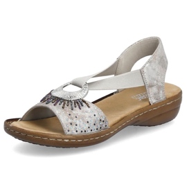 Cómodas sandalias metalizadas Rieker W RKR673 7