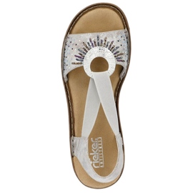 Cómodas sandalias metalizadas Rieker W RKR673 10