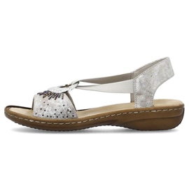 Cómodas sandalias metalizadas Rieker W RKR673 11