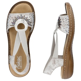 Cómodas sandalias metalizadas Rieker W RKR673 13
