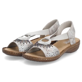 Cómodas sandalias metalizadas Rieker W RKR673 15