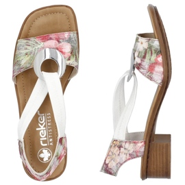 Sandalias cómodas florales Rieker W RKR334C multicolor 8