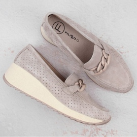 Filippo W PAW507A Zapatos ante piel beige 8