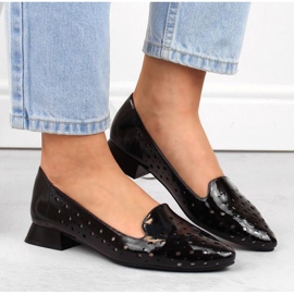 M.Daszyński W SAN31A zapatos de charol negro 4