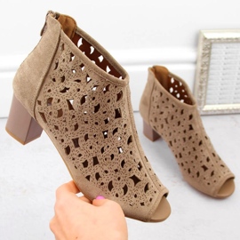 Botas de ante Jezzi W JEZ428 marrón claro 5