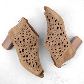 Botas de ante Jezzi W JEZ428 marrón claro 7